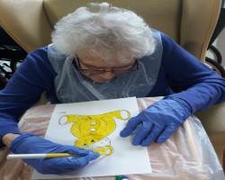 Artist at Work - Gold Standard Nursing Home in Northamptonshire